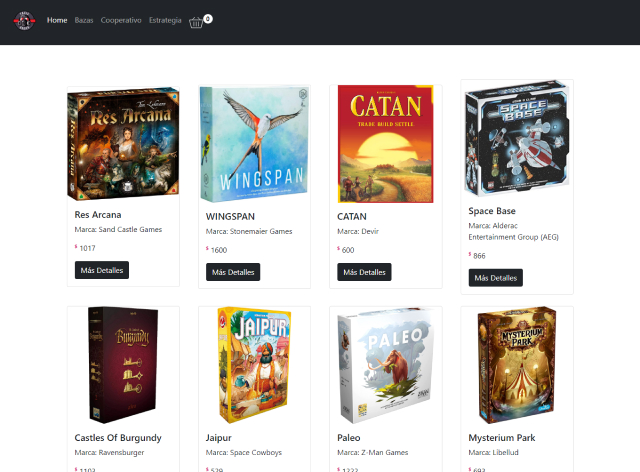 e-commerce juegos de mesa